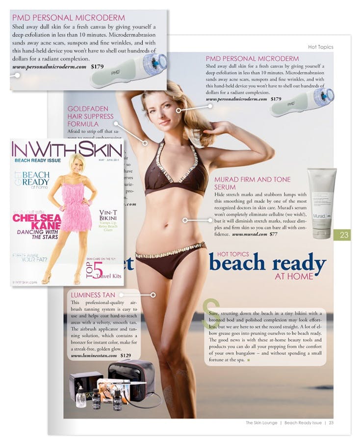 In With Skin Magazine featuring the PMD Personal Microderm