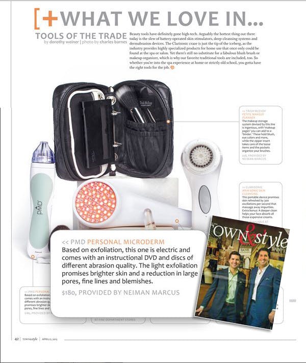 Town & Style Magazine featuring the PMD Personal Microderm