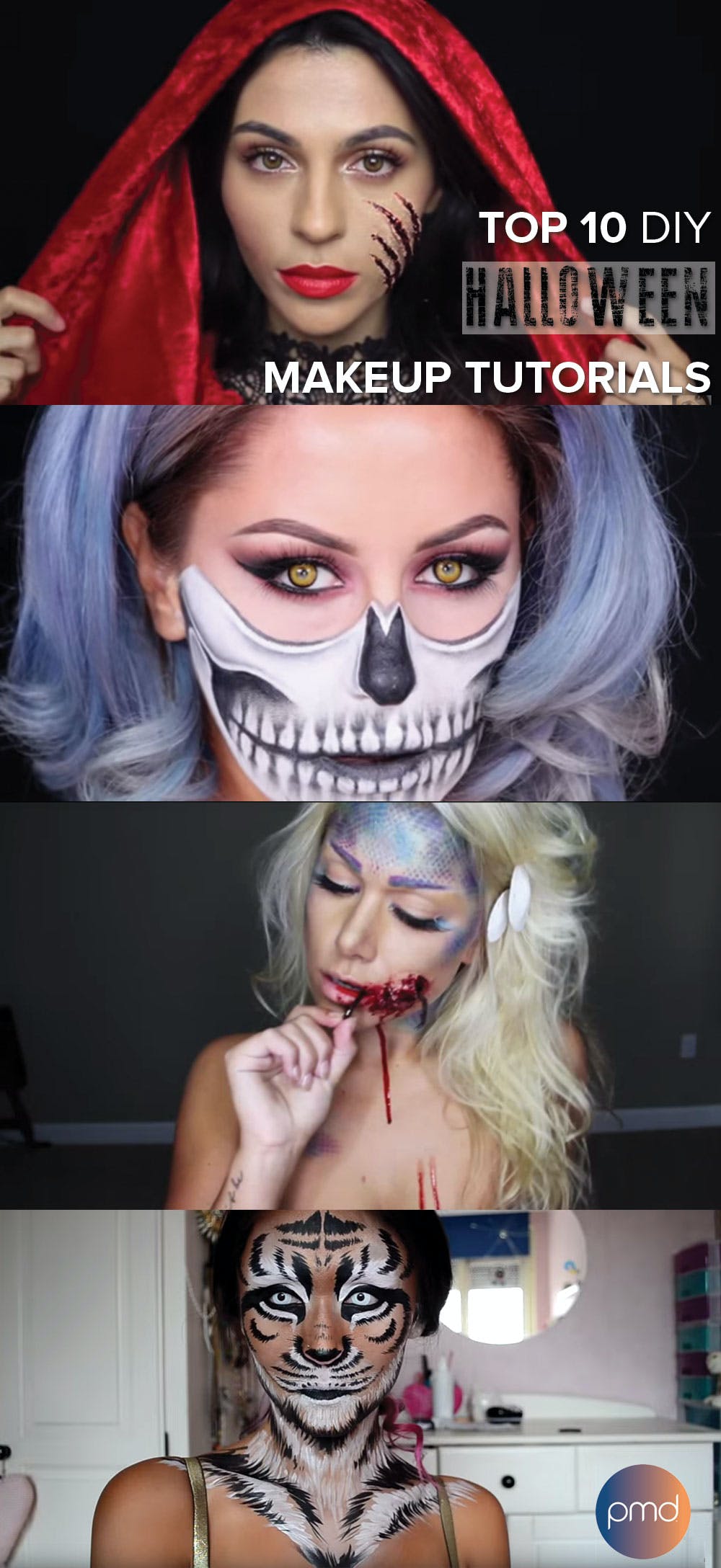 Top 10 DIY Halloween Makeup Tutorials