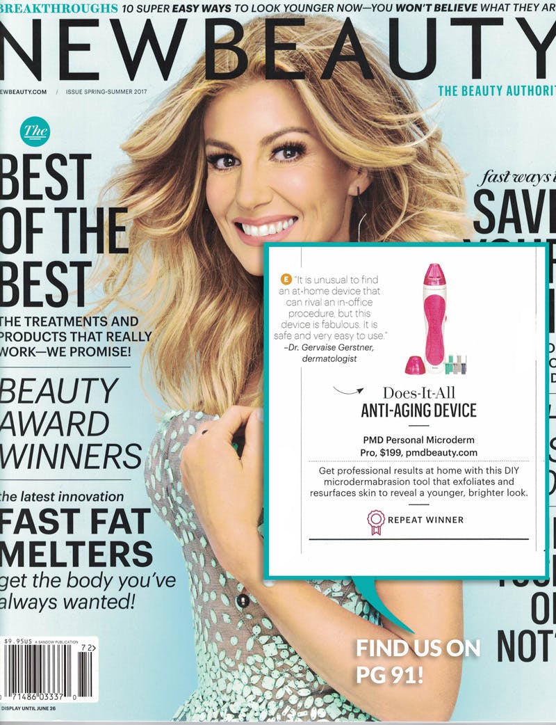 New Beauty Magazine featuring the PMD Personal Microderm Pro