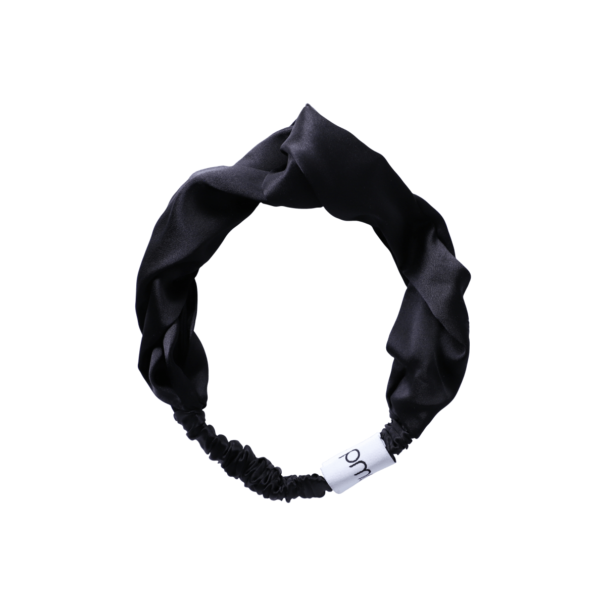 5008-HBBLACK?silversilk headband in black