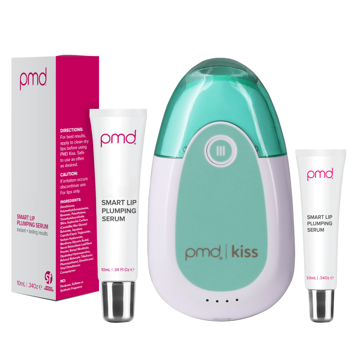 BNDL_plumped_teal?PMD Kiss System in Teal & Smart Lip Plumping Serum